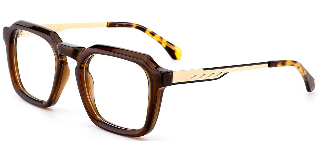 Acetaat Vierkant Montuur F7598